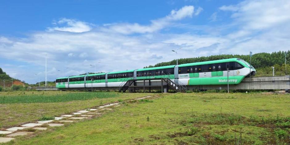 En China, realizan pruebas de trenes tipo monorriel para líneas 4 y 6 del Metrorrey