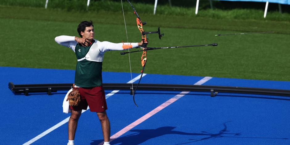 Matías Grande, arquero mexicano, durante los Juegos Olímpicos París 2024