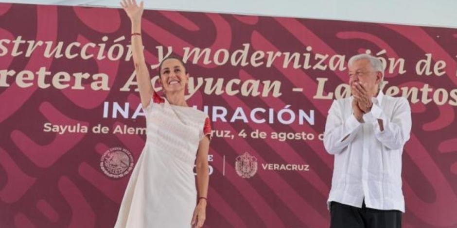 La virtual presidenta electa, Claudia Sheinbaum, y el Presidente Andrés Manuel López Obrador.