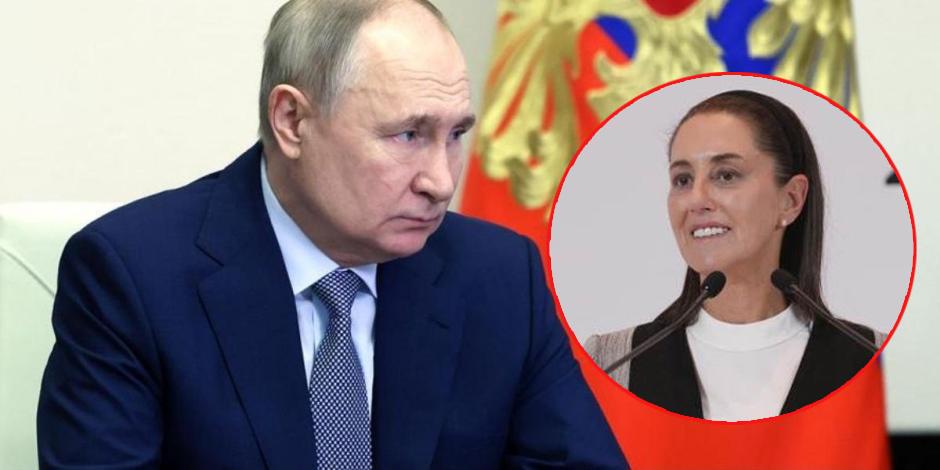 Agencia de noticias rusa informó que Vladimir Putin habría sido invitado a la toma de posesión de Claudia Sheinbaum.