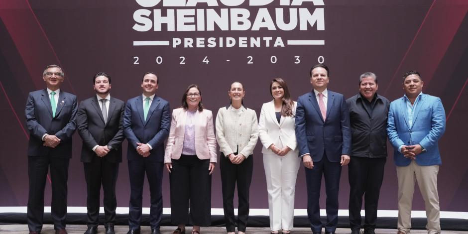 Sheinbaum, ayer, con gobernadores del Noreste.