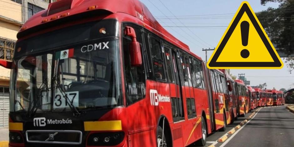 En agosto habrá varias estaciones del Metrobús cerradas.