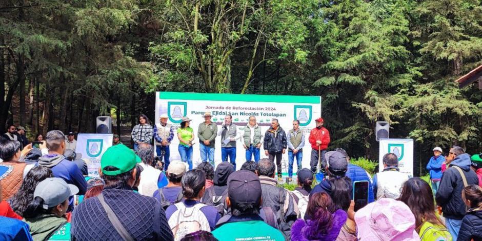 Inicia la Mega Jornada de Reforestación 2024 en la alcaldía Magdalena Contreras.