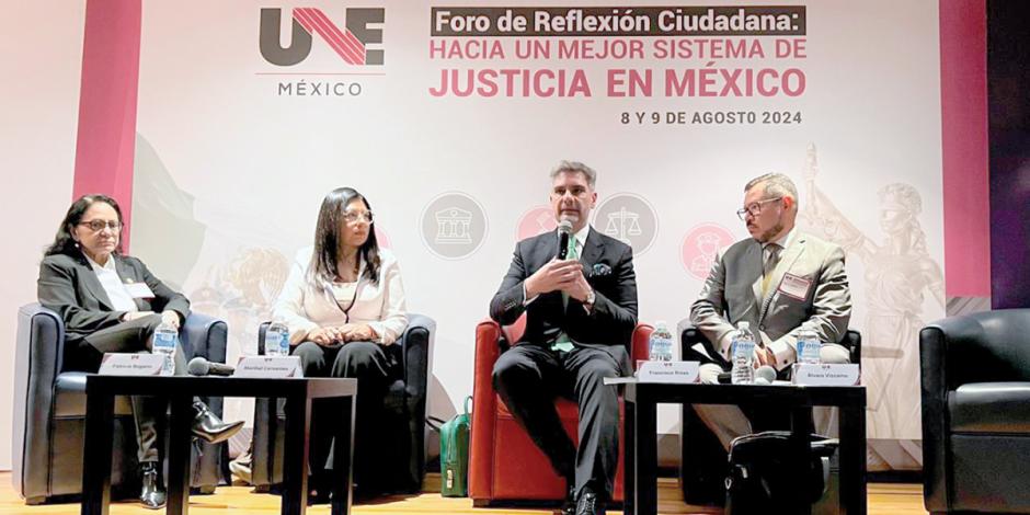 Foro ciudadano sobre la reforma de justicia, realizado ayer.