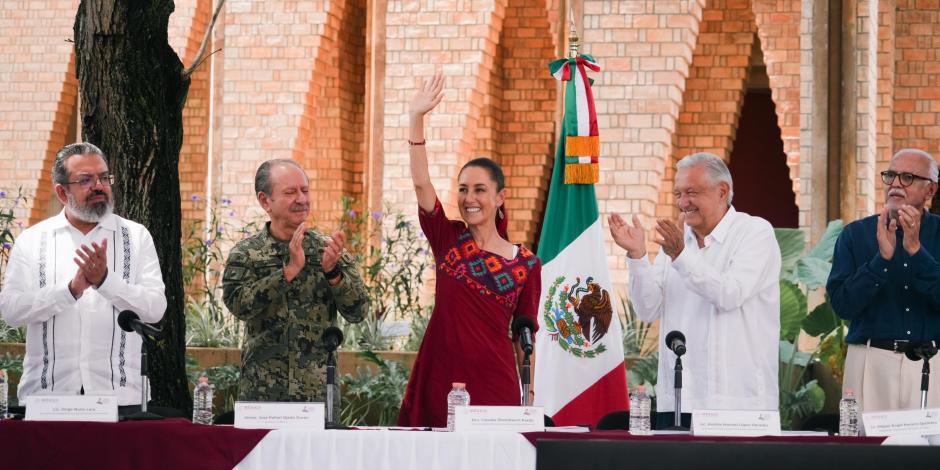 Claudia Sheinbaum Pardo, virtual presidenta electa, durante la presentación de "Nayarit: Proyectos Prioritarios y de Infraestructura.