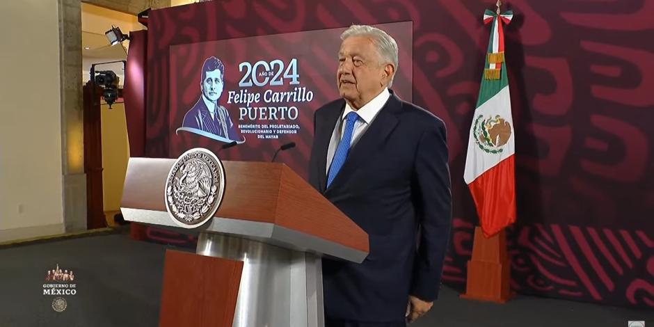 Andrés Manuel López Obrador, Presidente de México, este lunes 12 de agosto del 2024.