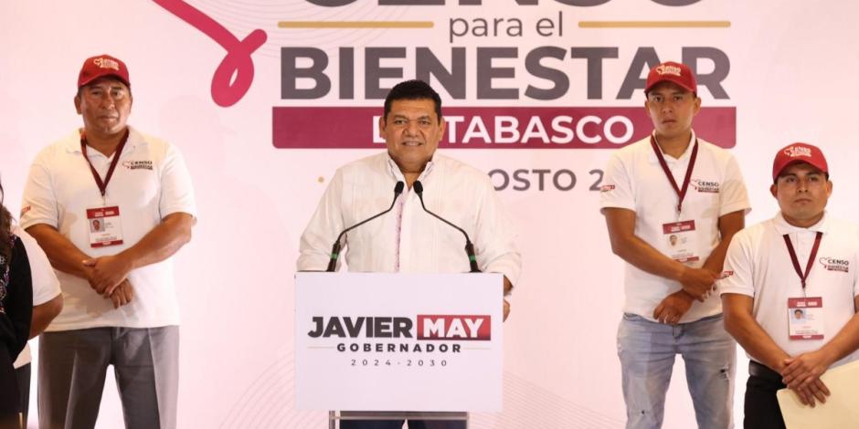 Arranca Censo para el Bienestar de Tabasco que será sin exclusiones: Javier May.