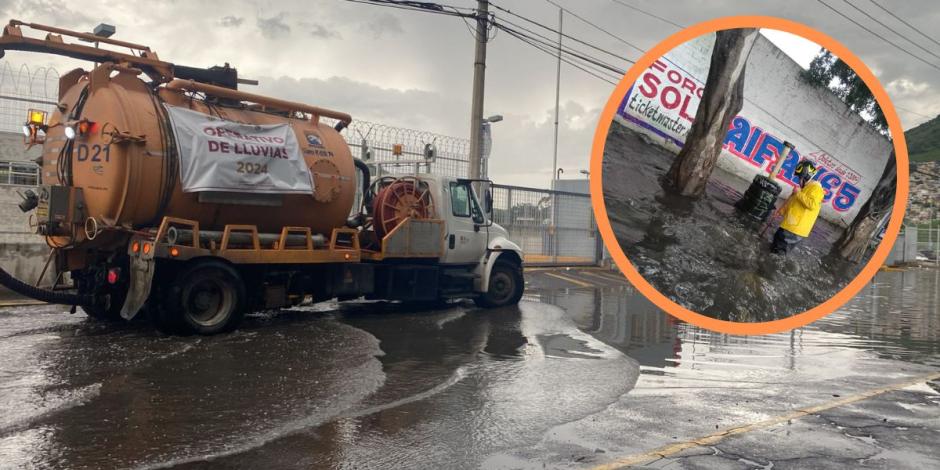 Este jueves las fuertes lluvias en la CDMX y el Edomex provocar una inundaciones.