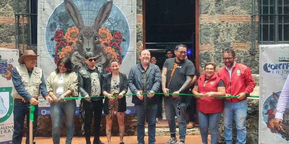 El alcalde de la Magdalena Contreras, Luis Gerardo Quijano, inauguró los eventos de arte y cultura.