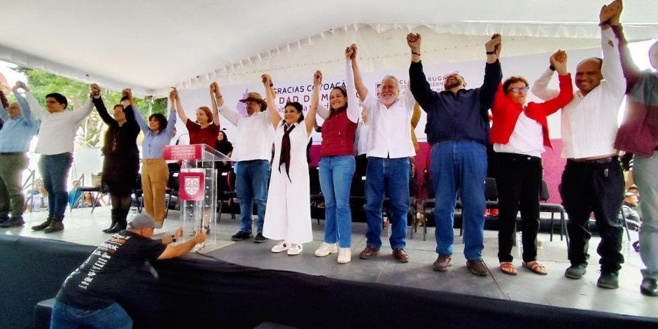 Clara Brugada visitó Coyoacán como parte de su gira de agradecimiento por su triunfo en la CDMX.