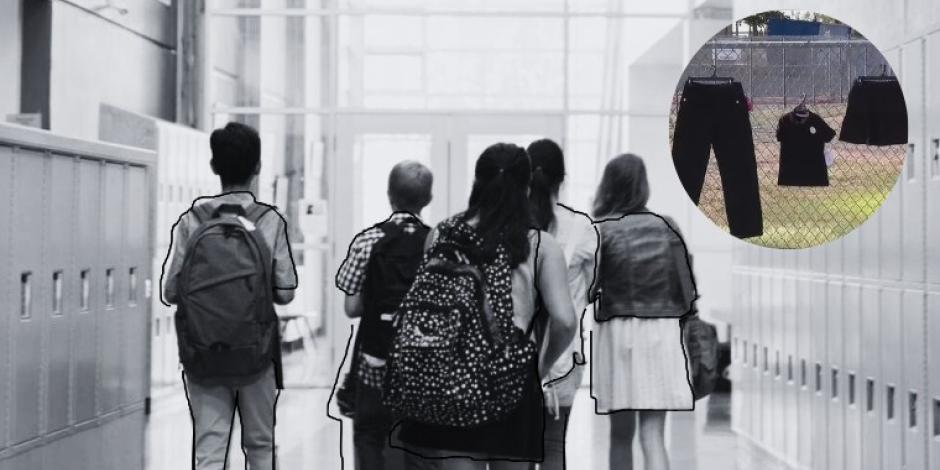 La vestimenta negra fue prohibida en esta secundaria aunque, en un inicio, sus uniformes eran de ese color.