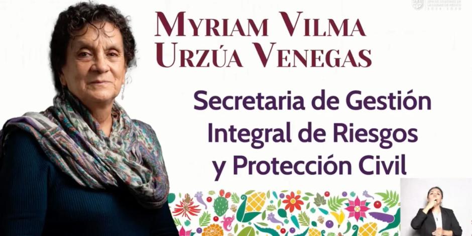 Myriam Vilma Urzúa Venegas.