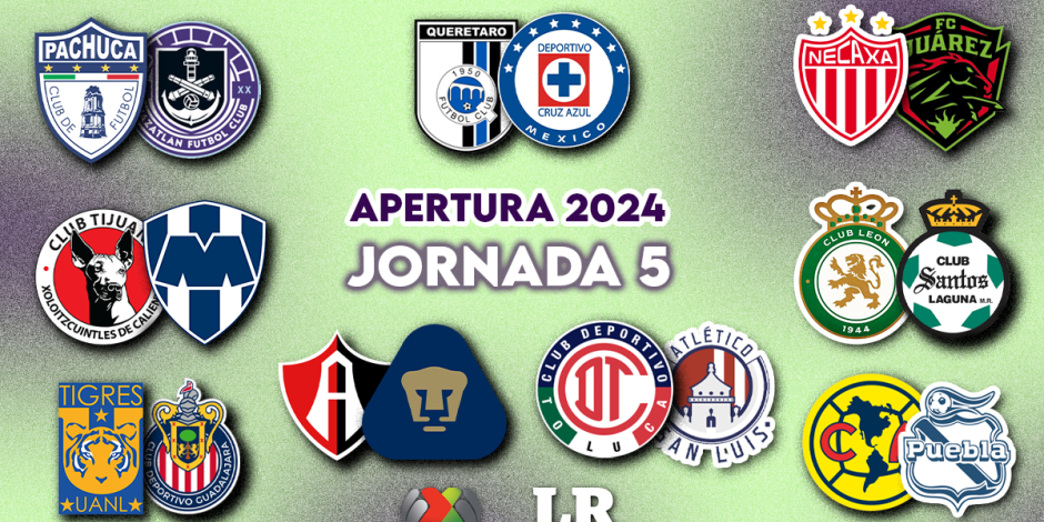 Regresa la Liga MX oficialmente con todos sus equipos para jugar la Jornada 5 del Torneo Apertura 2024