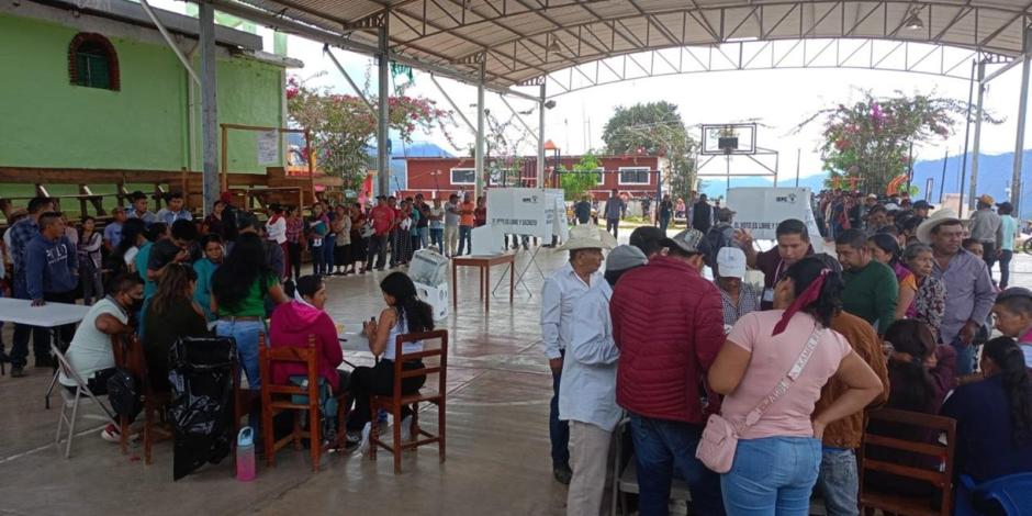 Así se desarrollan las elecciones en Chiapas.