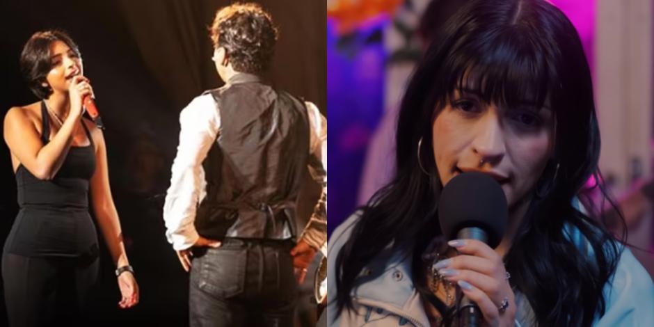 Ángela Aguilar sorprende a Christian Nodal en concierto y cantan 'Como la  Flor', ¿indirecta a Cazzu? | VIDEO