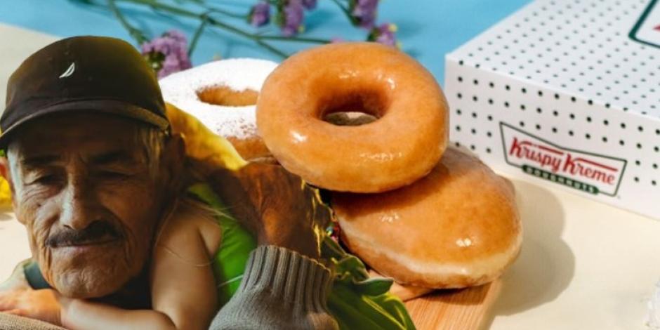 Abuelitos podrán gozar de una rica y deliciosa dona de Krispy Kreme este Día del Abuelo.