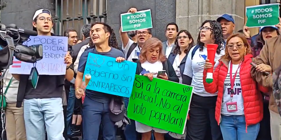 "¡El Poder Judicial no va a caer"; trabajadores impiden acceso en sede de la SCJN