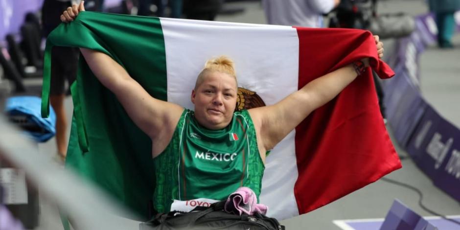 Rosa María Guerrero gana bronce en lanzamiento de disco F55 de los Juegos Paralímpicos París 2024.