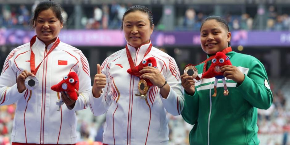 Osiris Machado con su bronce en lanzamiento de disco de los Juegos Paralímpicos París 2024