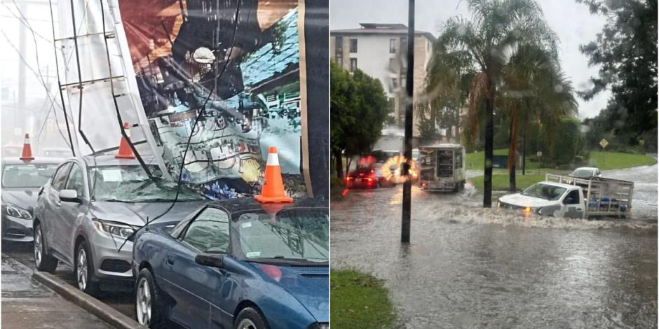 Lluvias provocaron afectaciones en diversos puntos del estado de Puebla.