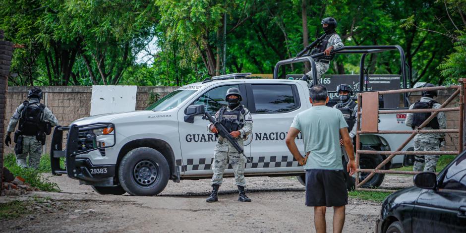 Elementos de la Guardia Nacional en Culiacán, Sinaloa, el pasado 31 de agosto.