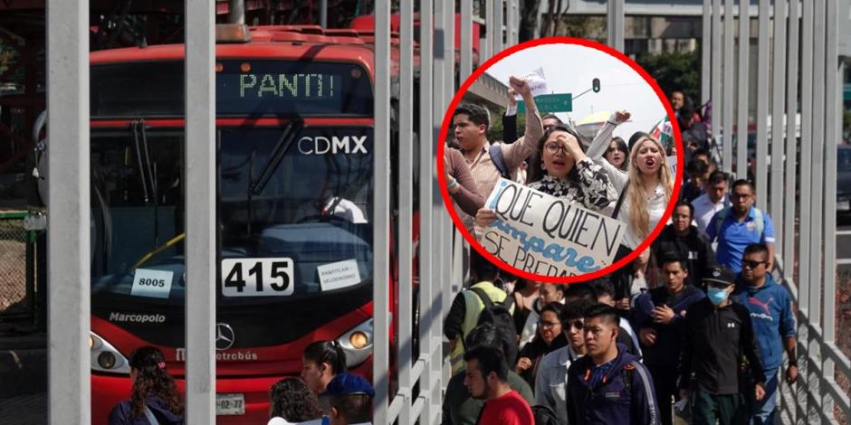 Metrobús y Trolebús no brindarán servicio este miércoles desde Pantitlan.