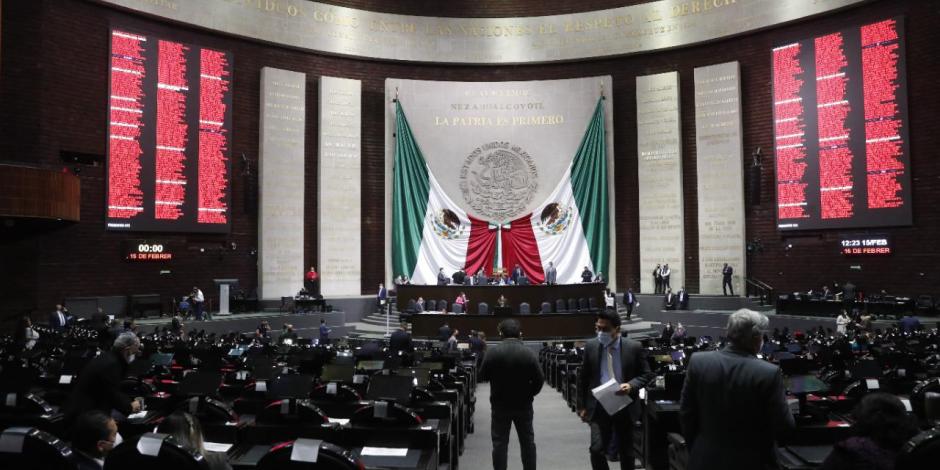 Sesión en la Cámara de Diputados.