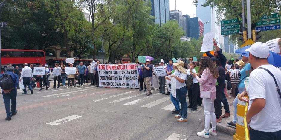 Este miércoles continúan las movilizaciones en contra de la reforma judicial.