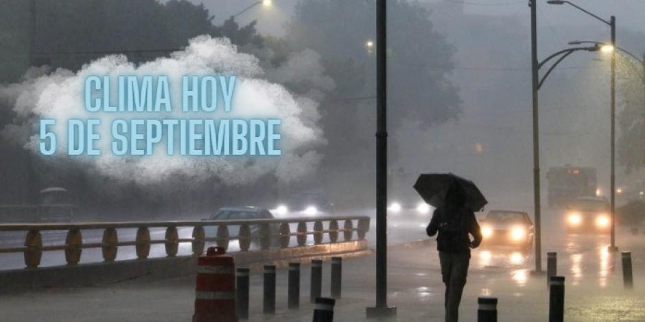 Este es el pronóstico del clima para hoy jueves 5 de septiembre.