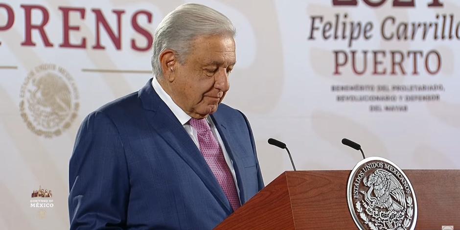 Andrés Manuel López Obrador, Presidente de México, este viernes en Palacio Nacional.