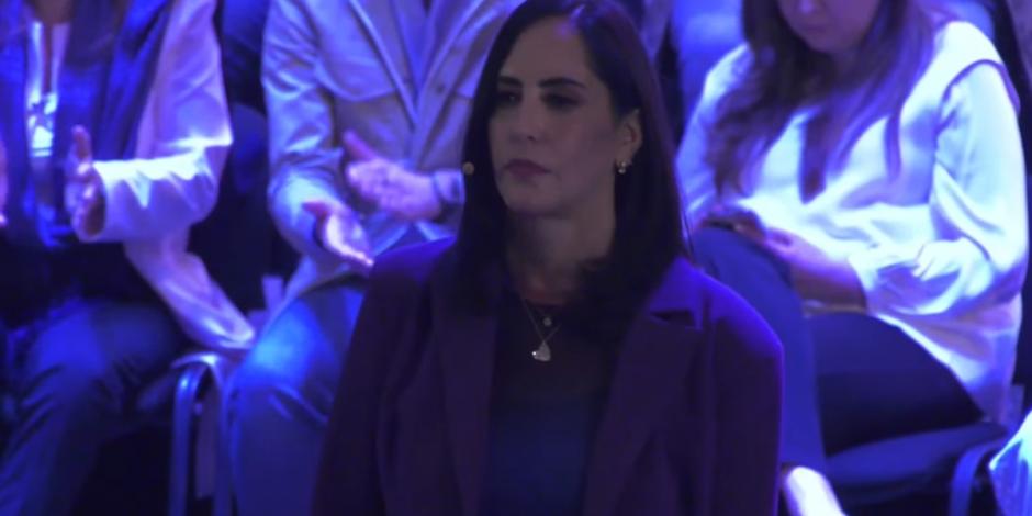 Lía Limón, durante la presentación de su Tercer Informe de Gobierno.