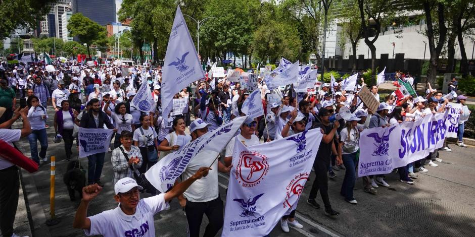 Habrá marchas en contra de la reforma judicial.