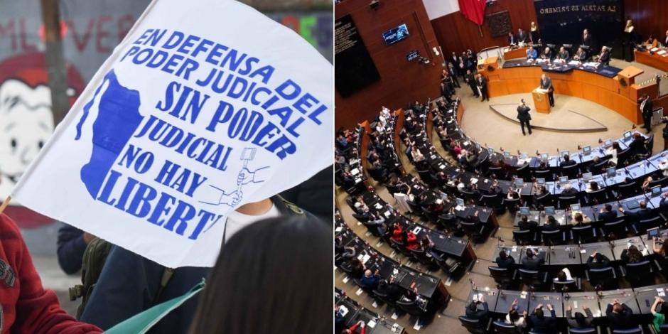 Estos son los senadores que votarán en contra de la reforma judicial.