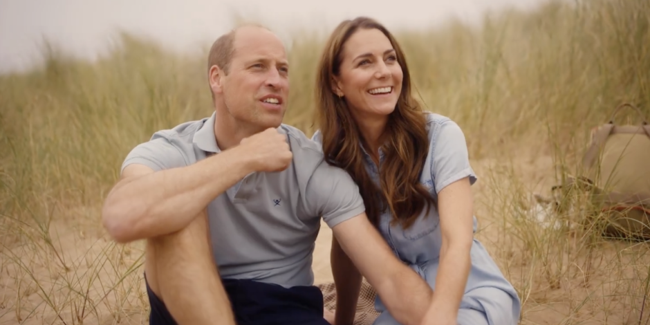 La princesa de Gales pasea junto a su esposo, el príncipe Guillermo.