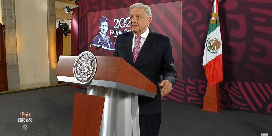 AMLO este miércoles en Palacio Nacional.