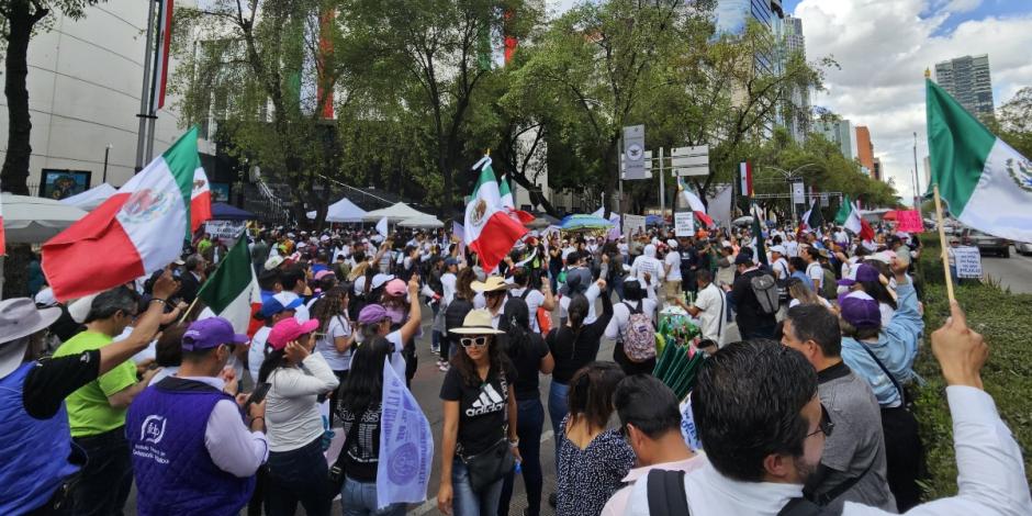 te contamos si continúan las afectaciones viales por manifestantes en Paseo de la Reforma.