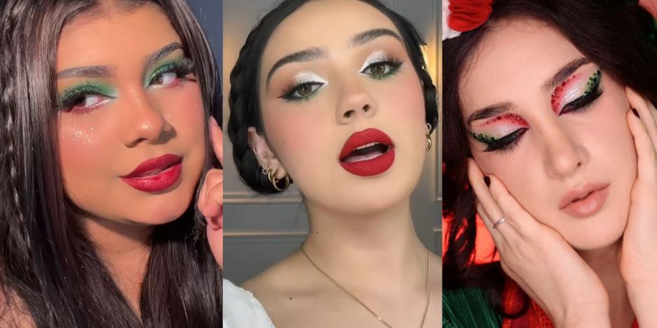 Maquillaje tricolor para las Fiestas Patrias