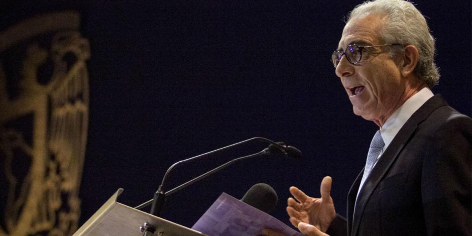 El expresidente Ernesto Zedillo en una conferencia