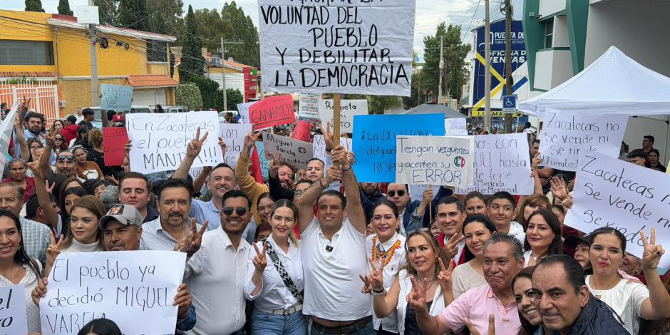 Tribunal Electoral regresa el triunfo en Zacatecas a Miguel Varela.