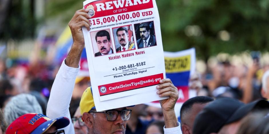 El rostro del presidente Nicolás Maduro, en una protesta contra el gobierno venezolano.