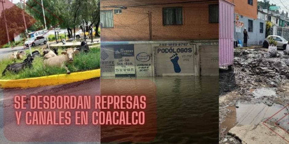 Coacalco vivió una de sus peores inundaciones este domingo 15 de septiembre.