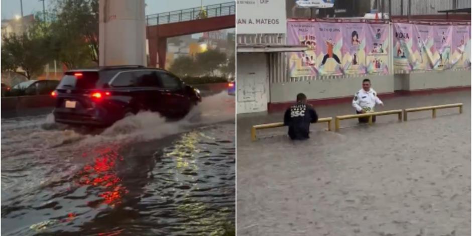 Lluvias provocan afectaciones en la alcaldía Tlalpan.