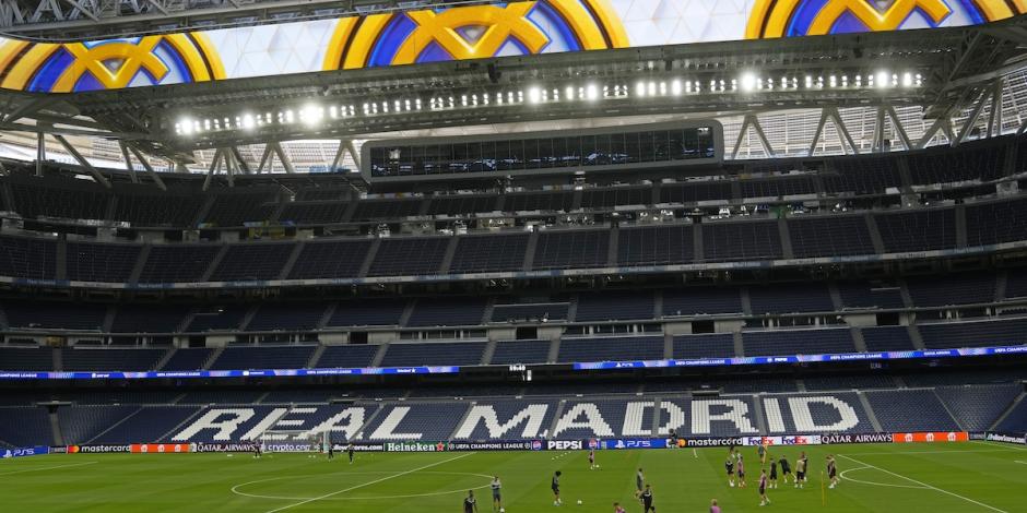 El Real Madrid, actual campeón de la UCL, en un entrenamiento.