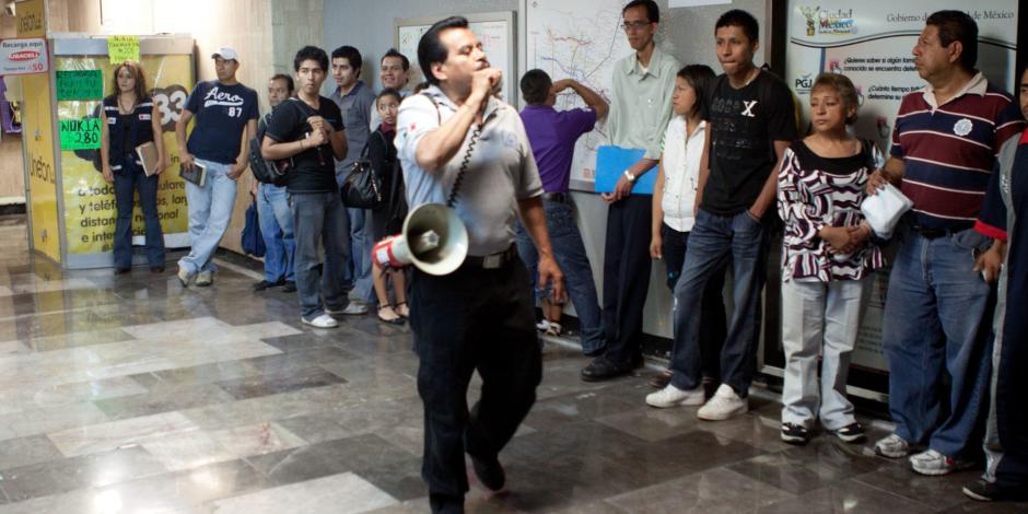 Las unidades del Metro se detendrán durante un par de minutos.