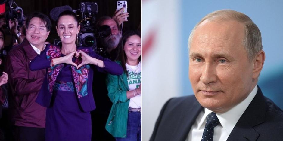 Vladimir Putin declinó asistir a toma de posesión de Sheinbaum.