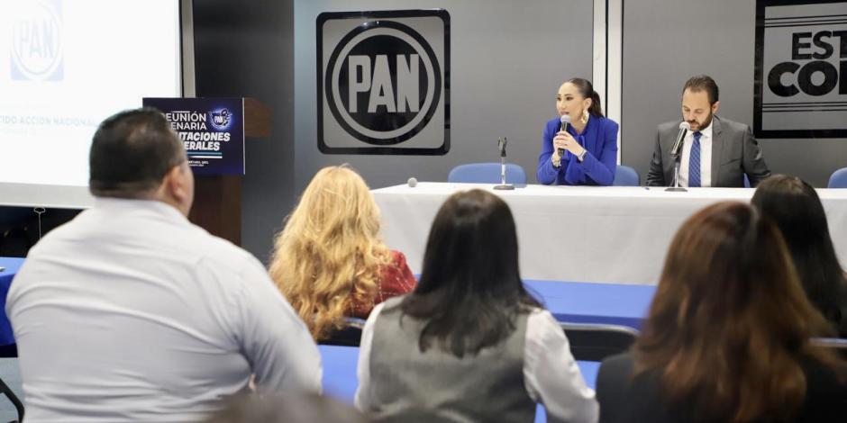 Noemí Luna señala que el PAN va contra la militarización.