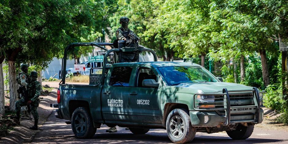 En la foto: elementos de la Secretaría de la Defensa Nacional