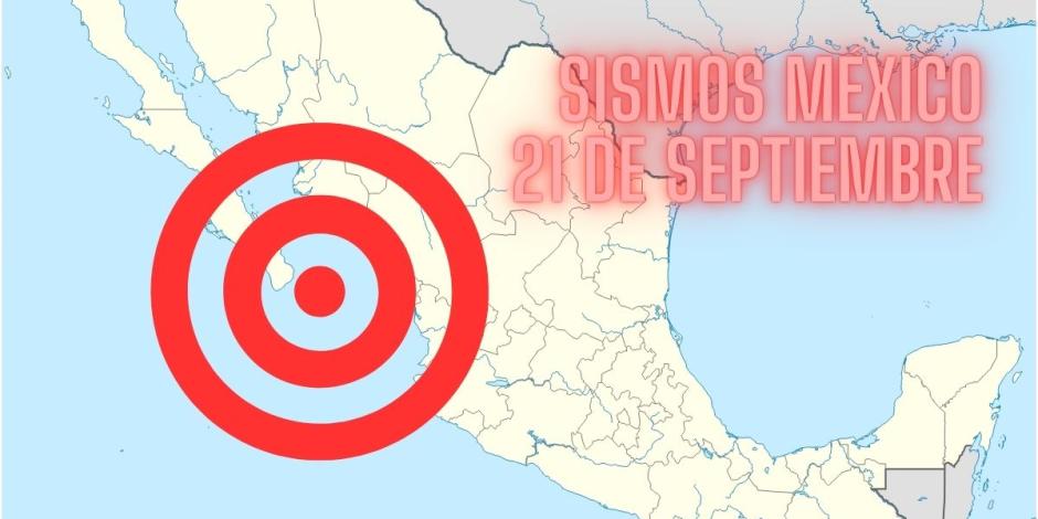 Este fue el epicentro del sismo de hoy en México, este 21 de septiembre.