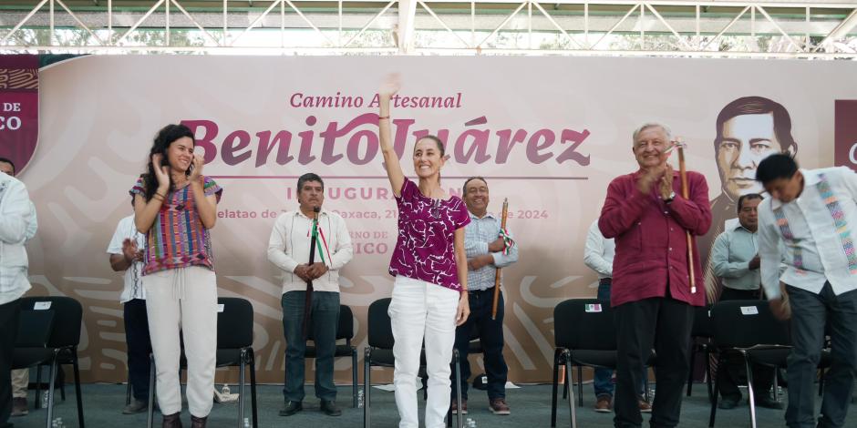 Claudia Sheinbaum, junto al Presidente Andrés Manuel López Obrador.