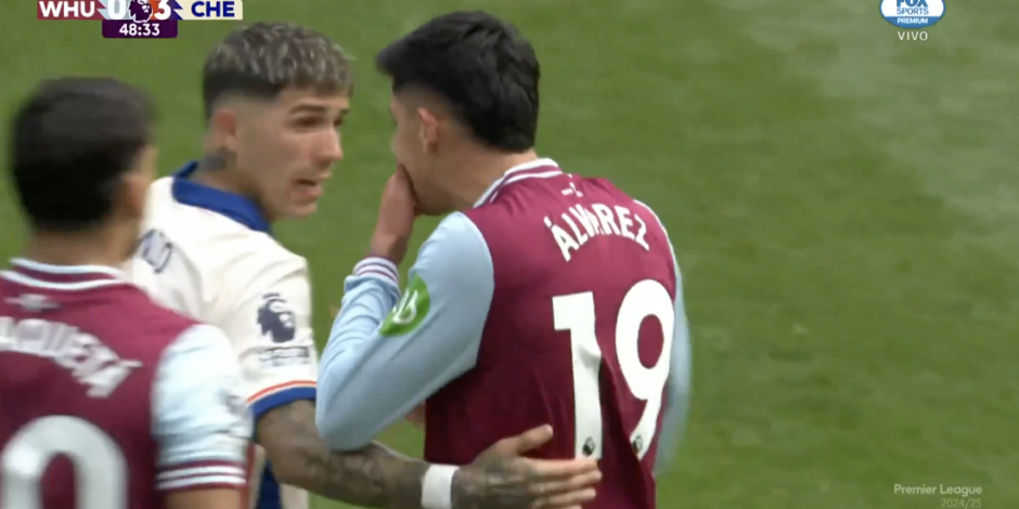 Edson Álvarez y Edson Fernández tuvieron un altercado en el duelo entre West Ham y Chelsea en la Premier League.